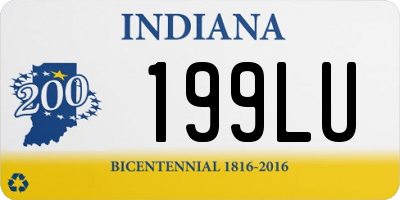 IN license plate 199LU