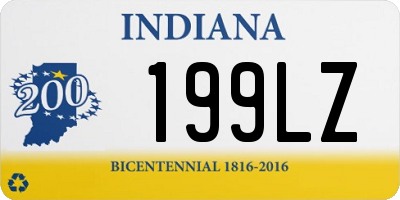 IN license plate 199LZ