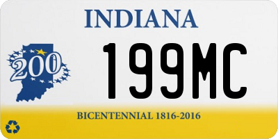 IN license plate 199MC