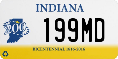 IN license plate 199MD