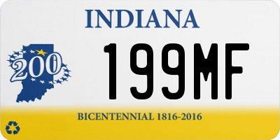 IN license plate 199MF