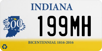 IN license plate 199MH