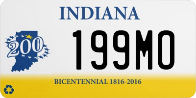 IN license plate 199MO