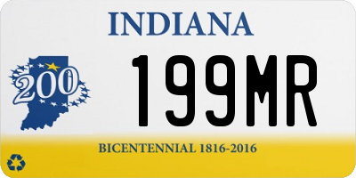 IN license plate 199MR