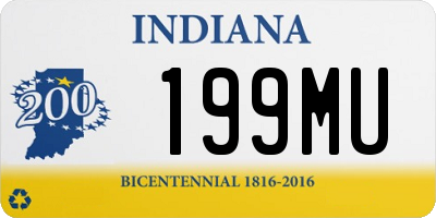 IN license plate 199MU