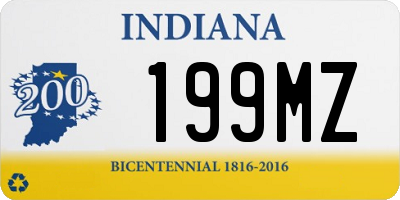 IN license plate 199MZ