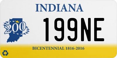IN license plate 199NE