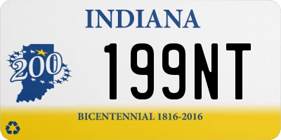 IN license plate 199NT