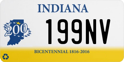 IN license plate 199NV