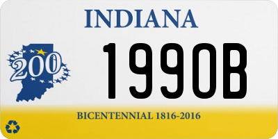 IN license plate 199OB