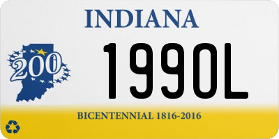 IN license plate 199OL