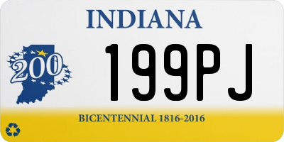 IN license plate 199PJ