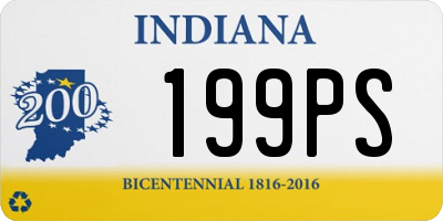 IN license plate 199PS