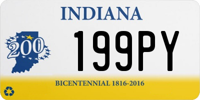 IN license plate 199PY