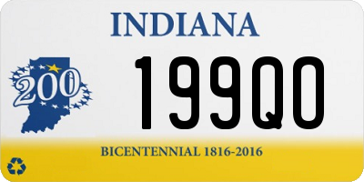 IN license plate 199QO