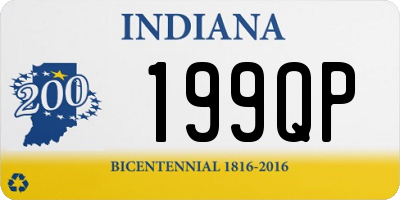 IN license plate 199QP