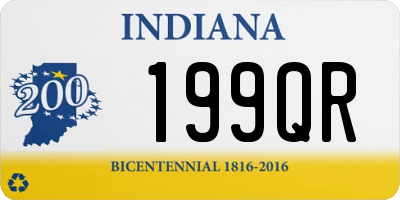 IN license plate 199QR