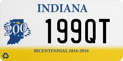 IN license plate 199QT