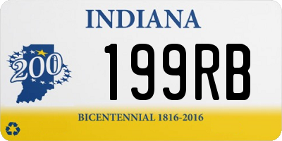 IN license plate 199RB