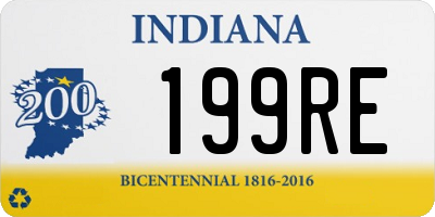 IN license plate 199RE