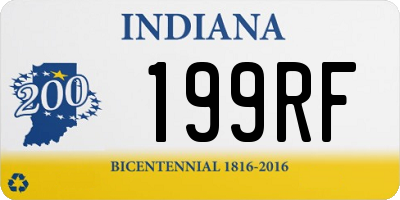 IN license plate 199RF