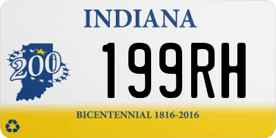 IN license plate 199RH