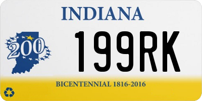 IN license plate 199RK