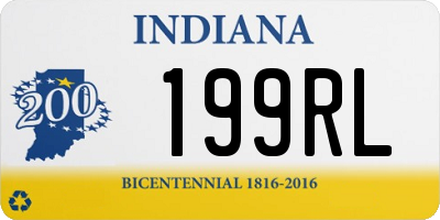 IN license plate 199RL