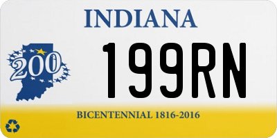 IN license plate 199RN