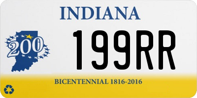 IN license plate 199RR