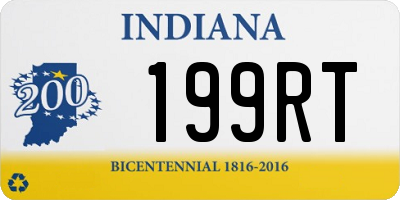 IN license plate 199RT