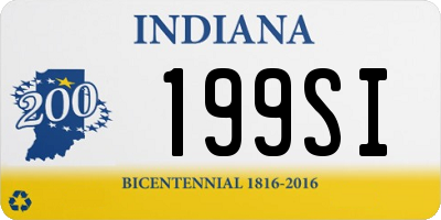 IN license plate 199SI