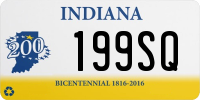 IN license plate 199SQ