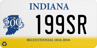 IN license plate 199SR