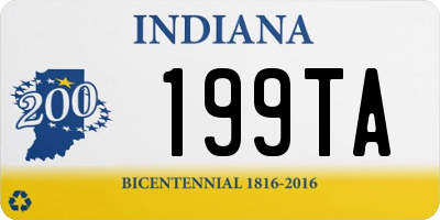 IN license plate 199TA