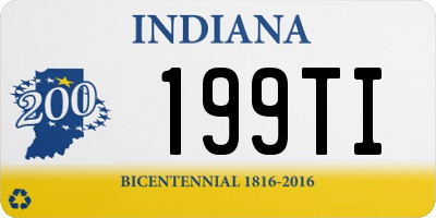 IN license plate 199TI