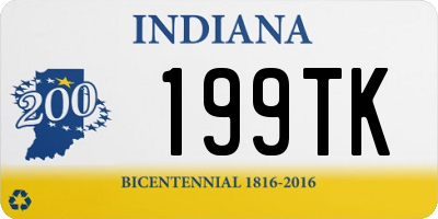 IN license plate 199TK