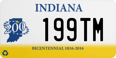 IN license plate 199TM