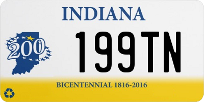 IN license plate 199TN