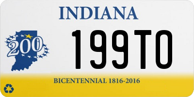 IN license plate 199TO