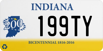 IN license plate 199TY