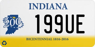 IN license plate 199UE