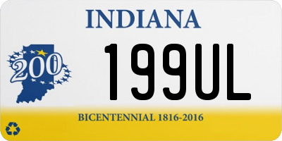 IN license plate 199UL