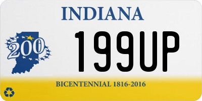 IN license plate 199UP