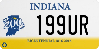 IN license plate 199UR