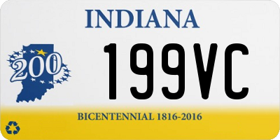 IN license plate 199VC