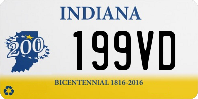 IN license plate 199VD