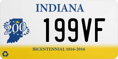 IN license plate 199VF