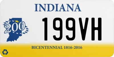 IN license plate 199VH