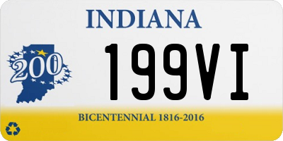 IN license plate 199VI